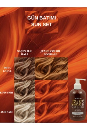 Amonyaksız Renkli Saç Boyası Gün Batımı 250ml. Sun Set Hair Dye - 1