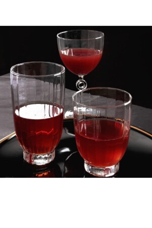 Amore Wasserglas-Set mit 18 Wasser-Softdrink-Gläsern, Set pb420702 - 4