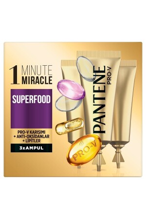 Ampul 1 Dakikada Mucize Superfood 3x15ml - Pantene