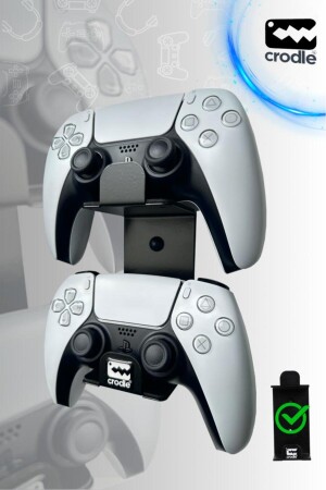 An der Wand montierbarer Gaming-PS4-PS5-Xbox-Joystick-Controller-Halter und Kopfhörerständer-Organizer-Wandzubehör - 4