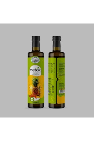 Ananas (Bromelain) und Akazien-Gam-Detox-Kur 475 ml - 4