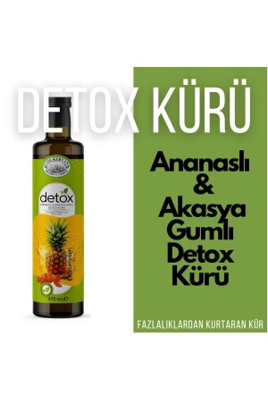 Ananaslı (Bromelain) ve Akasya Gamlı Detox (Detoks) Kürü 475ml - 1