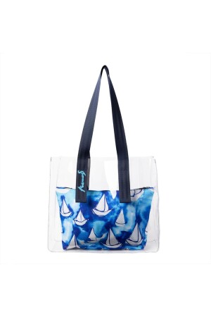 Anemoss Sailing Transparente Einkaufs- und Strandtasche - 1