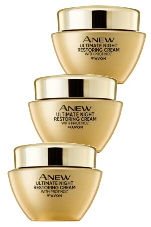 Anew Ultimate Gece Yüz Kremi 50 Ml. Üçlü Set KREM2518-3 - 5