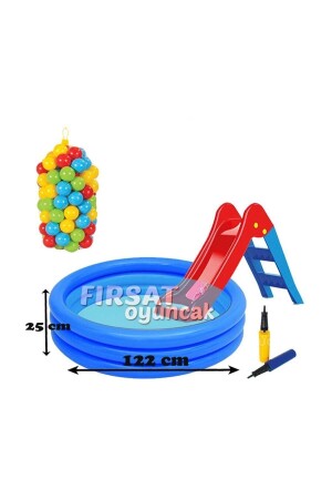 Angebot des Tages: Mein erster aufblasbarer Rutschenpool und 100-Bälle-Spielpool mit Pumpe als Geschenk - 1