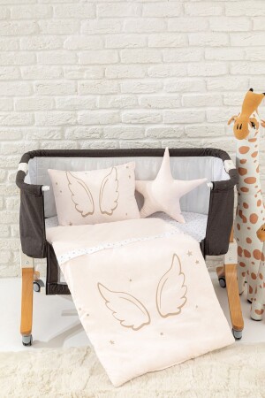 Angel Wings Mother's Side 5-teiliges Babyschlafset Rosa - 2