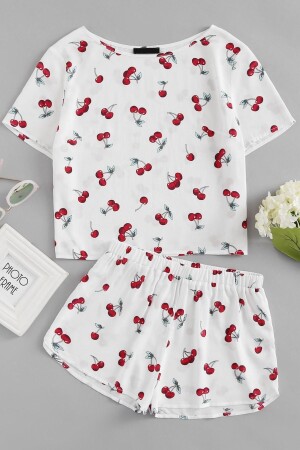 Angelina Small Cherry 2 Li Ultrasoft Shorts Set 8988 - 1