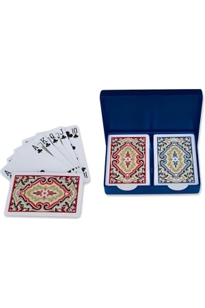 Angora Kem Plastikspielkarten, Doppeldeck aus Spielkarten mit Plastikbox angra46 - 2