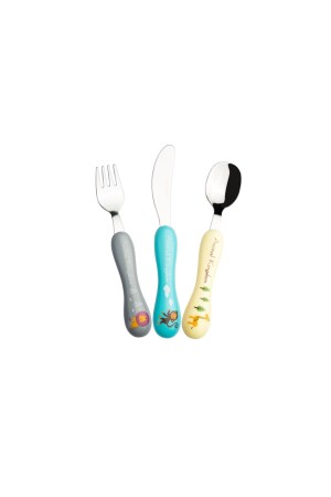 Animal Kingdom 3 Parça Çocuk Çatal Kaşık Bıçak Seti 153.03.06.1399 - Karaca