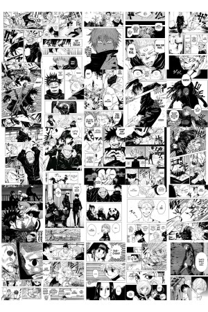 Anime-Poster-Set – 80-teiliges Manga-Poster-Collage-Set mit selbstklebender Rückseite – Anime-Geschenk – Set in Box - 5