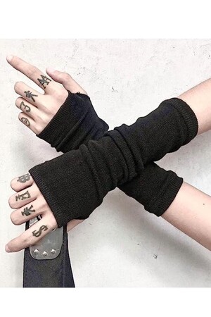 Anime Sleeve Finger Interlaced Grunge Punk Naruto Itachi Hatake Kakashi Black Sleeve - 3