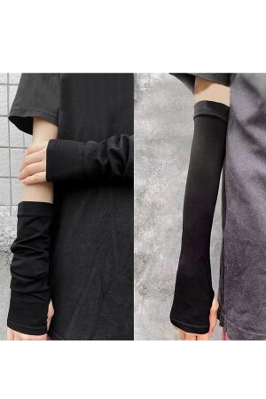 Anime Sleeve Finger Interlaced Grunge Punk Naruto Itachi Hatake Kakashi Black Sleeve - 6