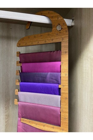 منخفضة من الخشب مع مغناطيس - بنطال شال ربطة الملابس معلقة خزانة منظمة - Ankebut