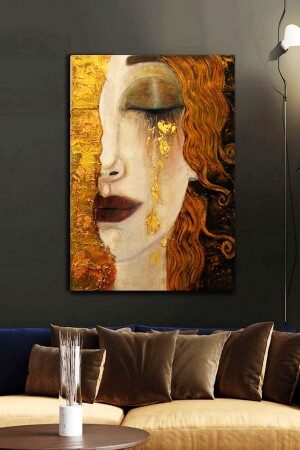 Anne-marie Zilberman Golden Tears Kanvas Tablo80x120 Cm GSTVKLMTGLDTRS016 - 2