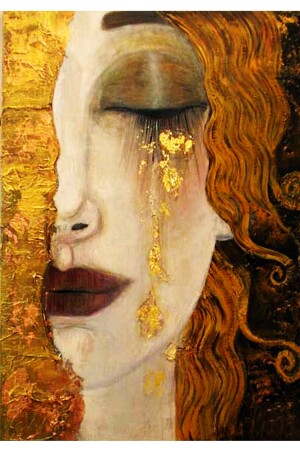 Anne-marie Zilberman Golden Tears Kanvas Tablo80x120 Cm GSTVKLMTGLDTRS016 - 5