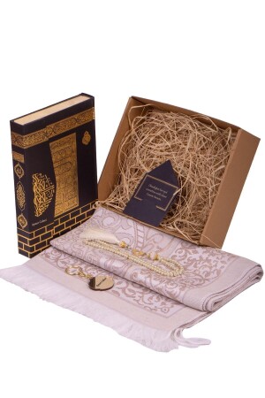 Anneler Gününe Özel Büyük Boy Kuranı Kerim Hediye Seti - Manevi Hediye Kutusu - Hac-umre Hediyesi - Kitaplı Hediye