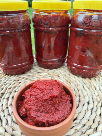 Antep Ev Yapımı Acı Biber Salçası - Net 1kg - Halal