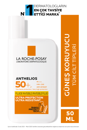 Anthelios Invisible Fluid Spf 50 Güneş Kremi 50 Ml 3337872414527 - 1