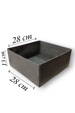 Anthrazitfarbenes 4-teiliges Schubladen-Organizer-Set – Mehrzweck-Schrankbox-Set BalkanRoomCida4 - 2