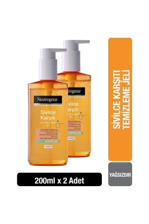 Anti-Akne-Gesichtsreinigungsgel 200 ml 2 Stück 35746615538872 - 2