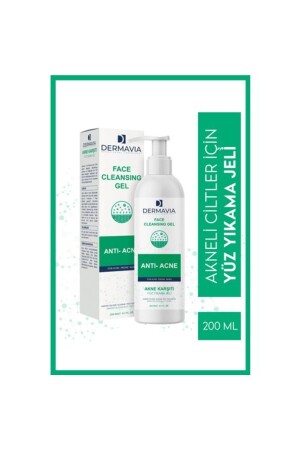 Anti-Akne-Gesichtswaschgel 200 ml – Peeling Salicylsäure gleicht den Ölhaushalt aus Zink Dermavia5 - 1