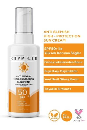 Anti-Blemish SPF 50+ Feuchtigkeitsspendende Sonnencreme mit hohem Schutz für alle Haut 50 ml BPGLO528 - 2