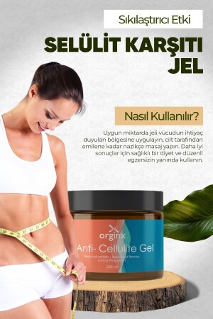 Anti-Cellulite- und Dehnungsstreifen-Körperformungsgel zur regionalen Gewichtsabnahme, 250 ml - 1