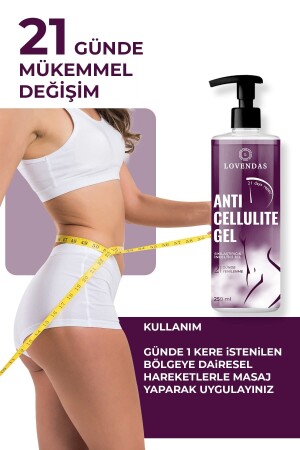 Anti-Cellulite- und Dehnungsstreifen-Straffungsgel zum Abnehmen, 250 ml - 6