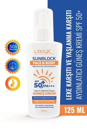Anti-Makel- und Anti-Aging-Sonnencreme mit hohem Schutzfaktor LSF 50+, 125 ml, 8417 - 1