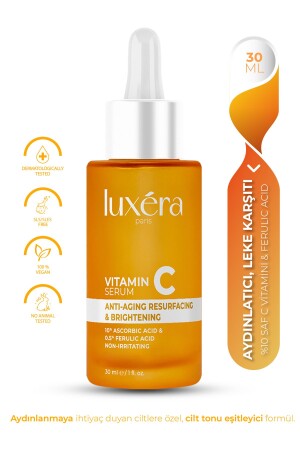 Anti-Unreinheiten, aufhellend, vegan, Vitamin-C-Serum (10 % Ascorbinsäure, Ferulasäure), 30 ml LUX104 - 2