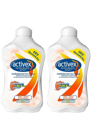 Antibakteriyel Sıvı Sabun Aktif 2x1,5lt 507186-2 - 1