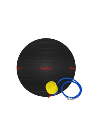 Antiburst-Pilatesball, Gymnastikball 65 cm / Schwarz P5499S9619 - 1