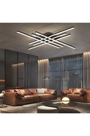 Antrasit 3 Işık Rengi #3 Led Tavan Lambası,avize,modern Aydınlatma,dekoratif Işık CL50503 - CATLUZ