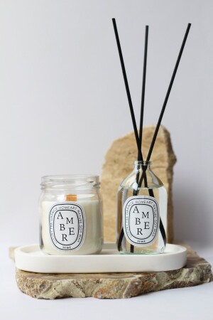 شمعة ورائحة غرفة من الخشب ذات الروائح من النمر - A&P