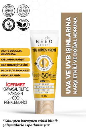 Apicare Gesichtssonnenschutz mit Propolis 50 Spf YZGNS40ML - 1