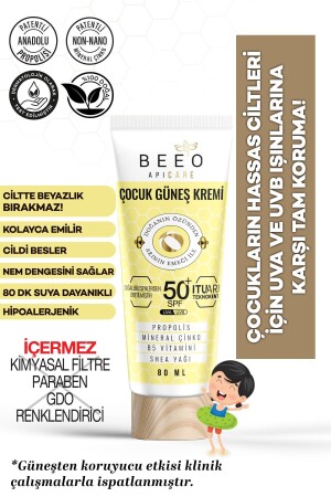 Apicare Propolisli Çocuk Güneş Kremi BEEO152KPGKC80 - 3