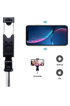 Apple Iphone 11, 11 Pro Uyumlu Kablosuz Selfie Çubuğu wkslf0172 - 5