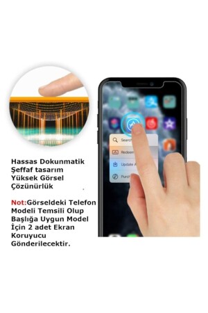 Apple iPhone 13/13pro/14 kompatibles, transparentes, gehärtetes, bruchsicheres Displayschutzglas, 2 Stück - 3