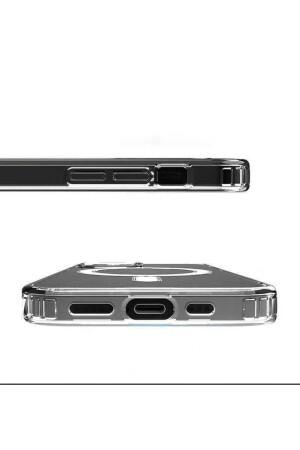 Apple Iphone 14 Pro Kılıf Magsafe Wireless Kablosuz Şarj Destekli Kristal Şeffaf Darbe Emici Kapak Tacsafe iPhone 14 Pro - 2