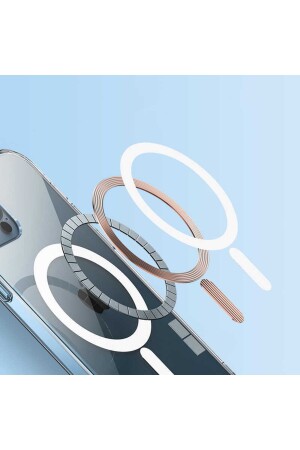 Apple Iphone 14 Pro Kılıf Magsafe Wireless Kablosuz Şarj Destekli Kristal Şeffaf Darbe Emici Kapak Tacsafe iPhone 14 Pro - 3