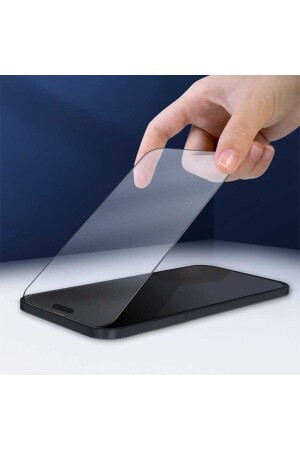 Apple iPhone 15 Pro Max Uyumlu Tam Kapatan Ekran Koruyucu Parmak İzi Yapmaz Esnek Mat Ekran Koruma - 4