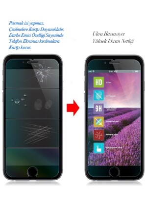 Apple Iphone 7 8 Se2020 Uyumlu Temperli Şeffaf Kenarlı Ekran Koruyucu Kırılmaz Telefon Cam 2 Adet - 3