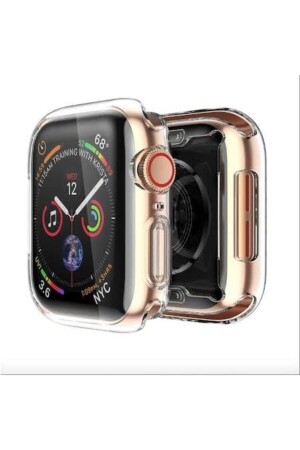 Apple Watch 40 Mm Uyumlu Şeffaf Silikon Kılıf 40mm Watch Tam Koruma Koruyucu - 1