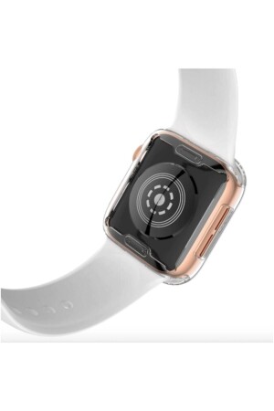 Apple Watch 44 Mm Uyumlu Şeffaf Silikon Kılıf Iwatch 44mm Tam Koruma Koruyucu - 2