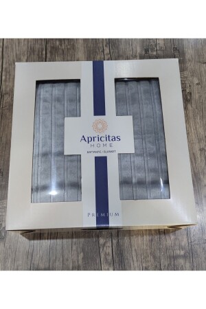 APRİCİTAS PREMIUM DECKE DOPPELTE KÜHLE GRAU FARBE 600 GRM WEICH - 2