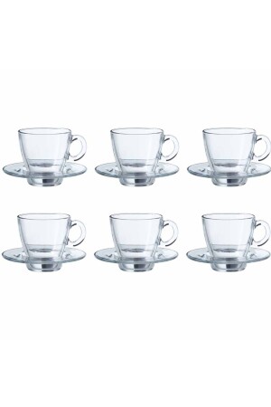 Aqua-Cup-Set – schlicht – 215 ml – 6-teilig - 2