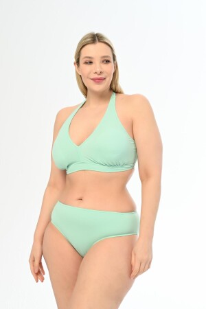 Aquaviva Damen-Bikini-Set „Elena“ mit Neckholder in Übergröße, Mintgrün - 1