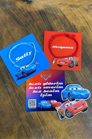 Arabalar Sally Mcqueen İkili Bileklik Hediye Seti - 2