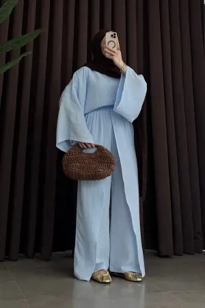 Arabic Premium Müslin Takım Ice Blue - Nuuwears