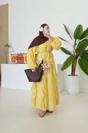 Arabic Vual Elbise Hardal - Nuuwears